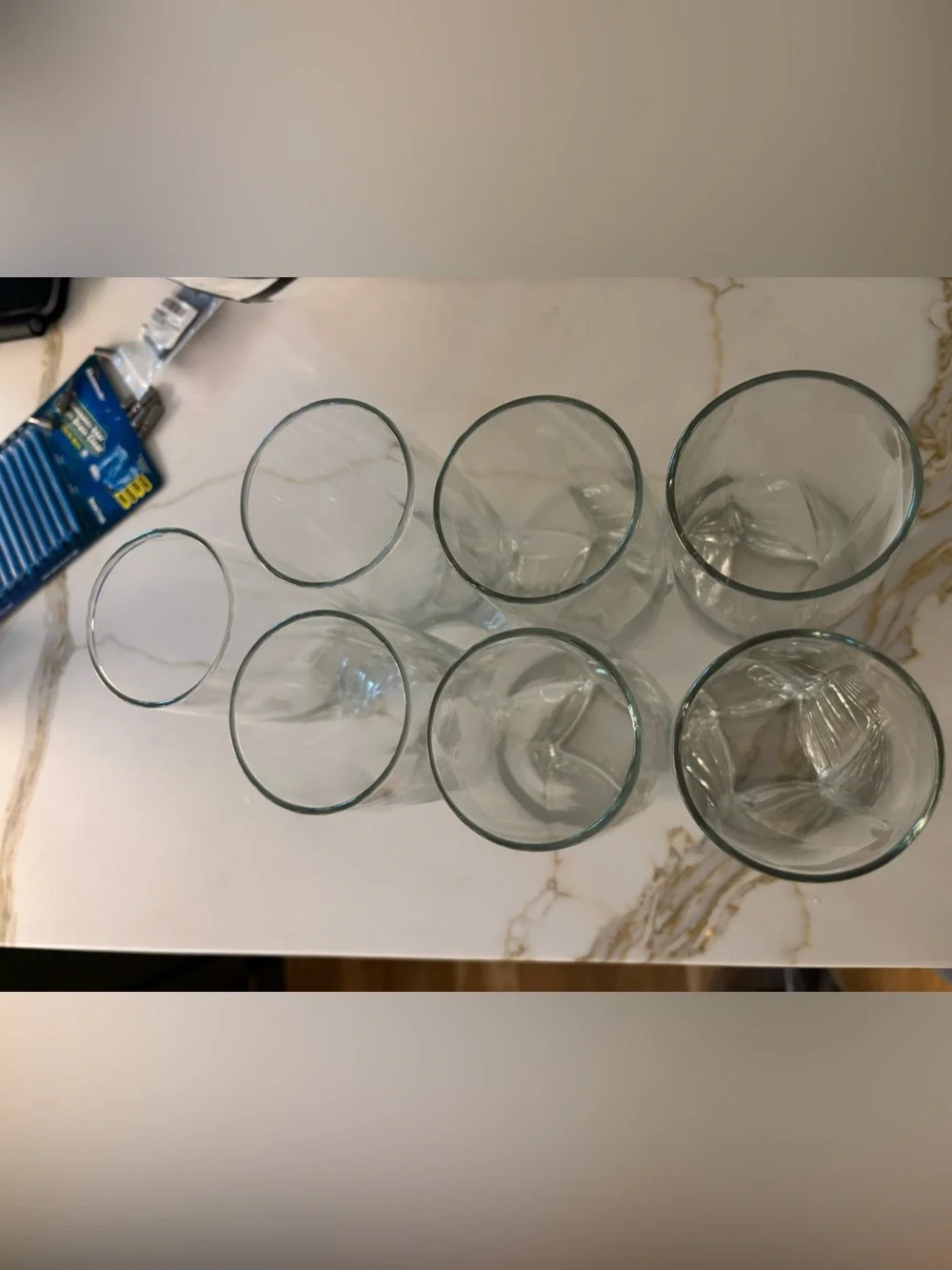 Set of Clear Glasses 7 total